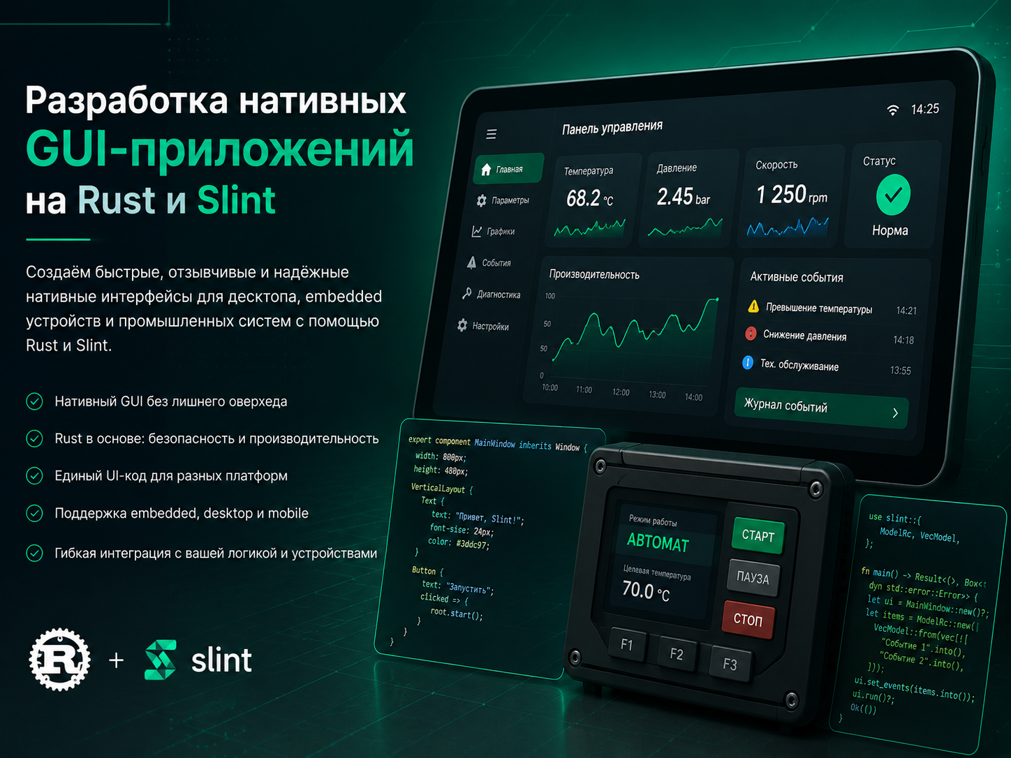 Разработка нативных GUI-приложений на Rust и Slint